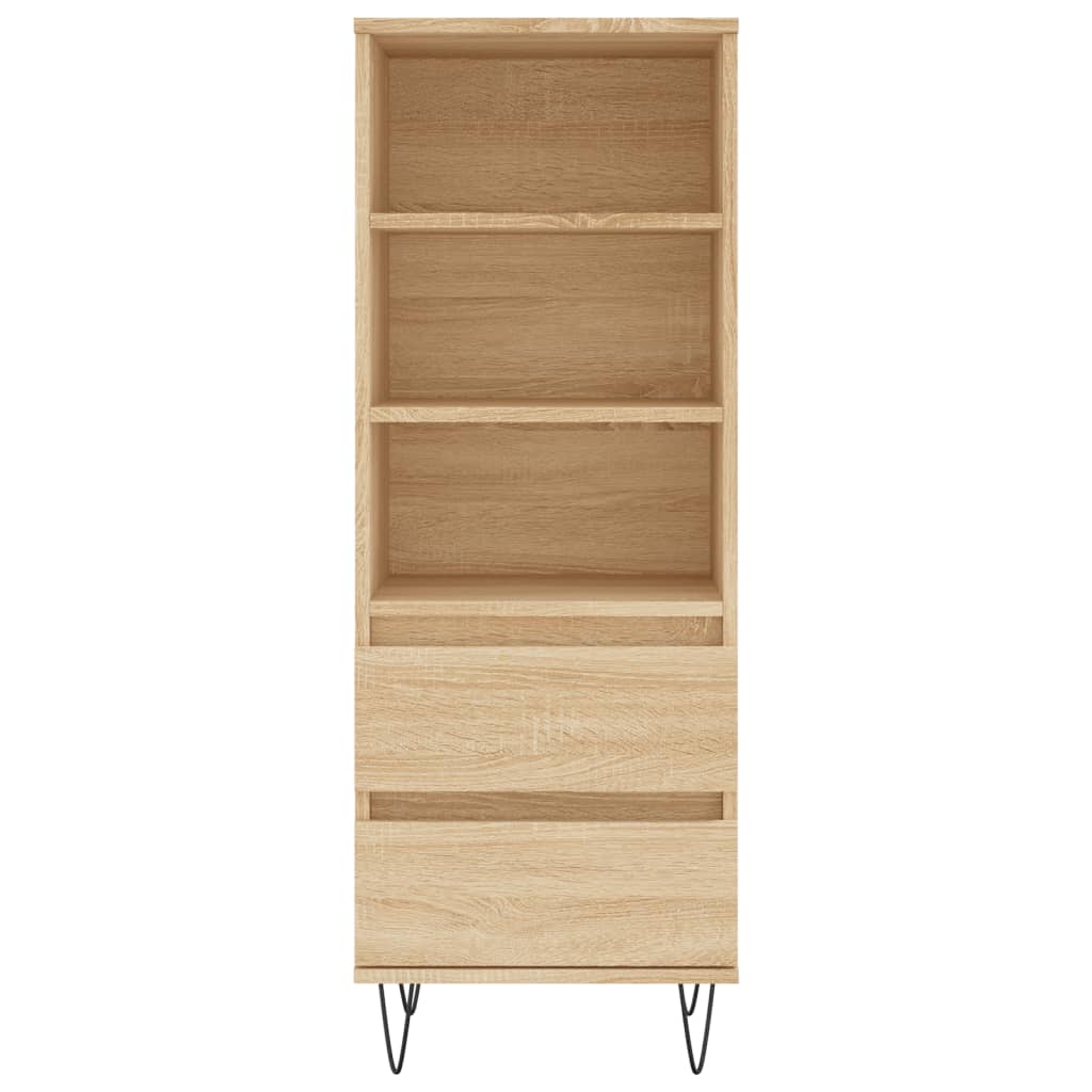 vidaXL Buffet haut Chêne sonoma 40x36x110 cm Bois d'ingénierie