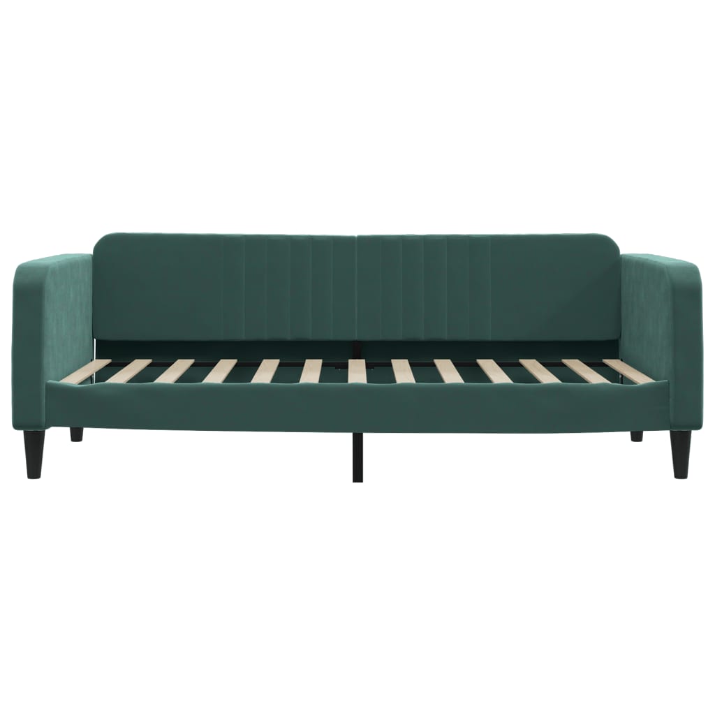 vidaXL Lit de repos vert foncé 90x200 cm velours