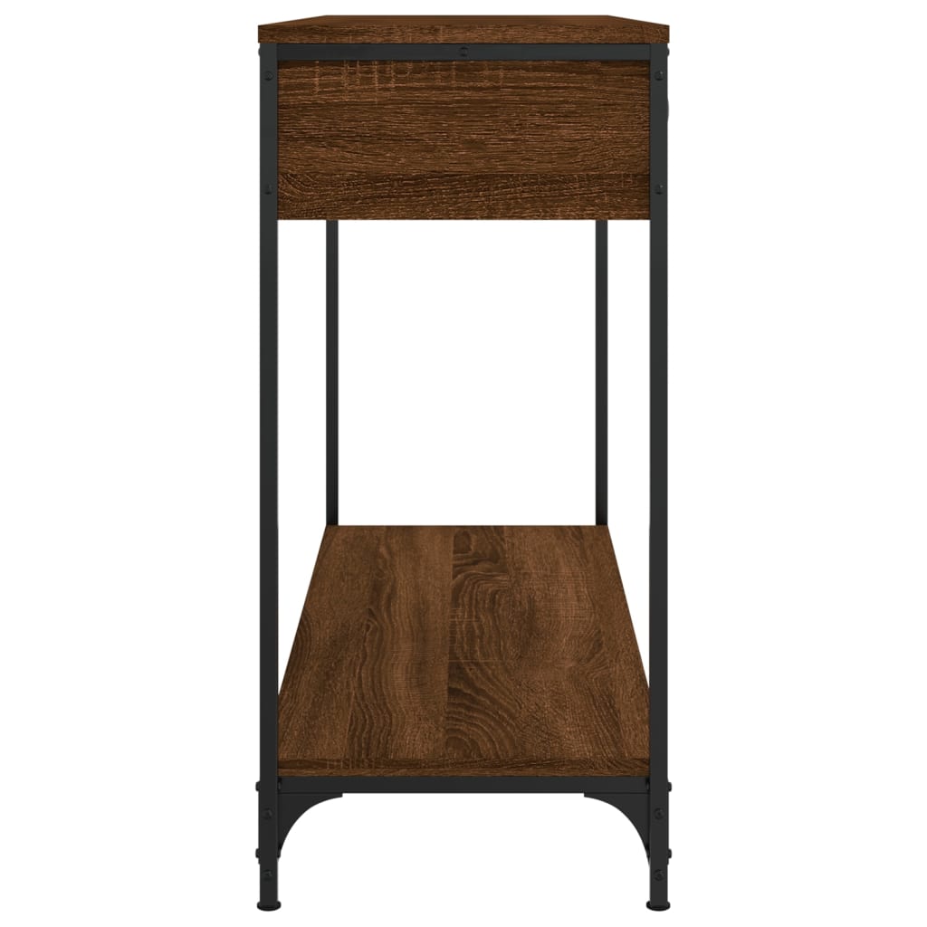 vidaXL Table console chêne marron 100x34,5x75 cm bois d'ingénierie