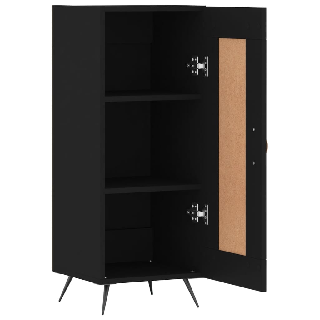 vidaXL Buffet Noir 34,5x34x90 cm Bois d'ingénierie