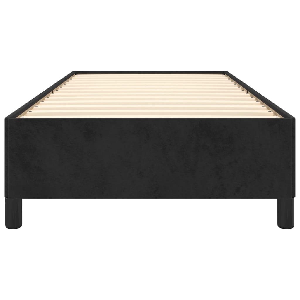 vidaXL Cadre de lit sans matelas noir 100x200 cm velours