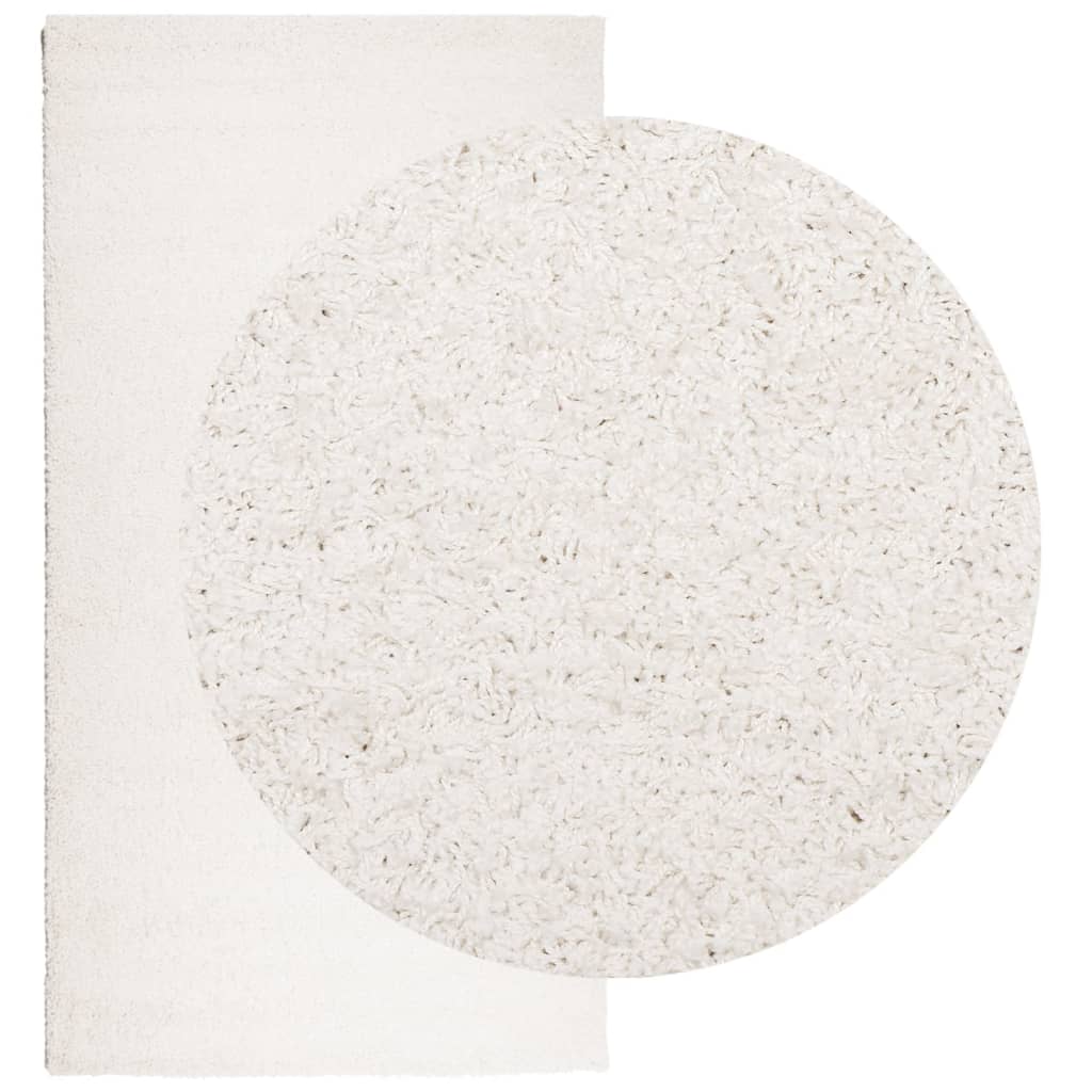 vidaXL Tapis shaggy PAMPLONA poils longs moderne crème 80x150 cm