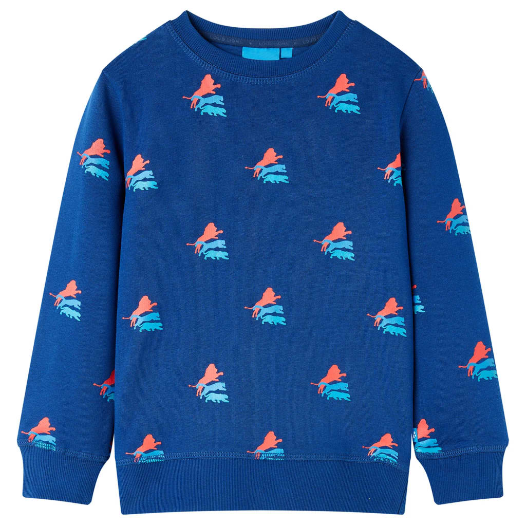 Sweatshirt pour enfants bleu foncé 92