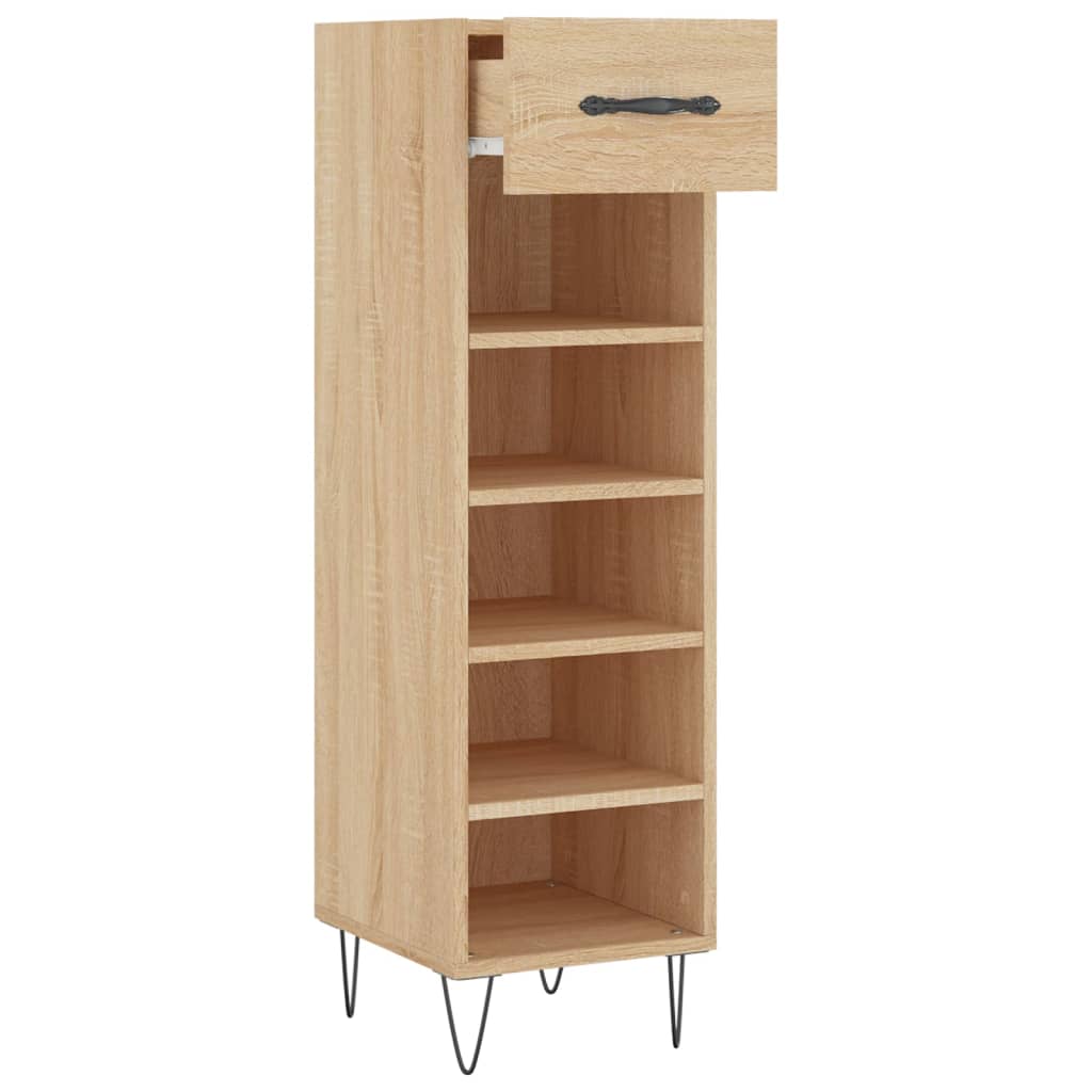 vidaXL Armoire à chaussures chêne sonoma 30x35x105cm bois d'ingénierie