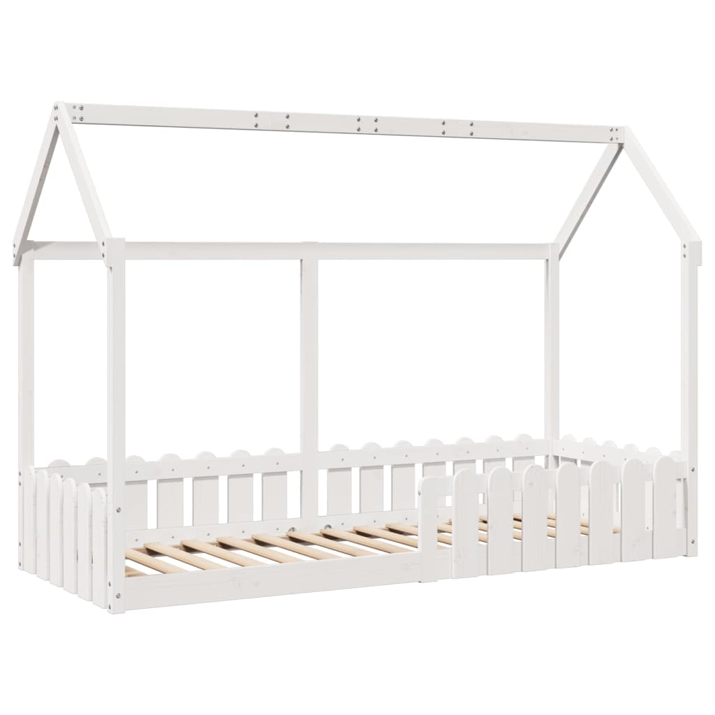 vidaXL Cadre de lit d'enfants forme de maison 80x200cm bois pin massif