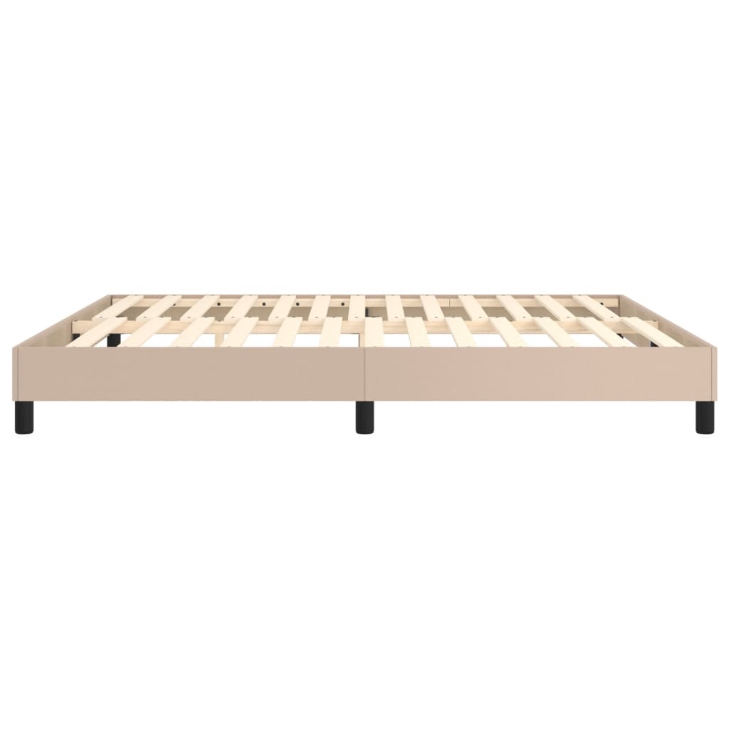 vidaXL Cadre de lit sans matelas cappuccino 180x200 cm similicuir