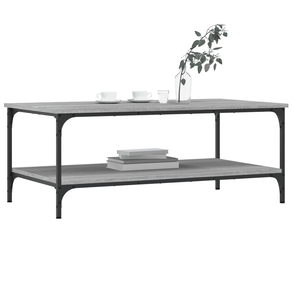 vidaXL Table basse sonoma gris 100x55x40 cm bois d'ingénierie