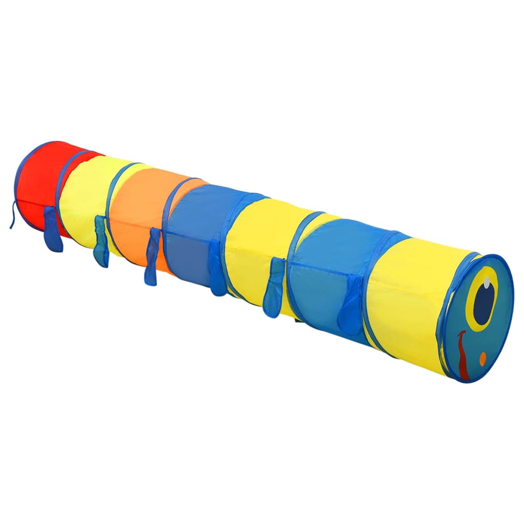 vidaXL Tunnel de jeu pour enfants avec 250 balles Multicolore 245 cm