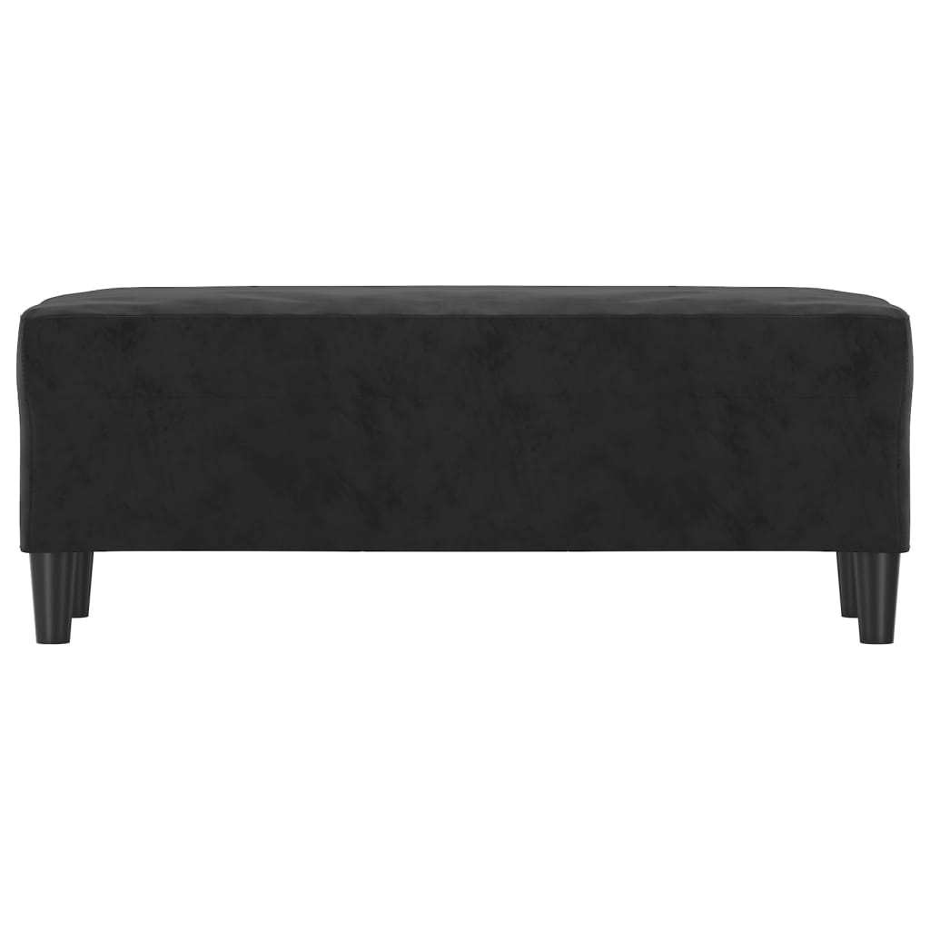 vidaXL Banc Noir 100x35x41 cm Velours