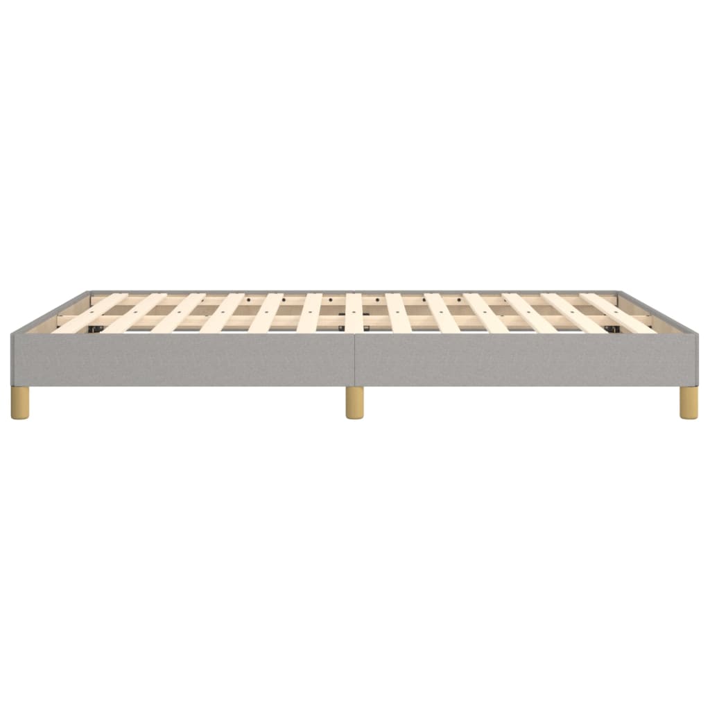 vidaXL Cadre de lit sans matelas gris clair 140x200 cm tissu