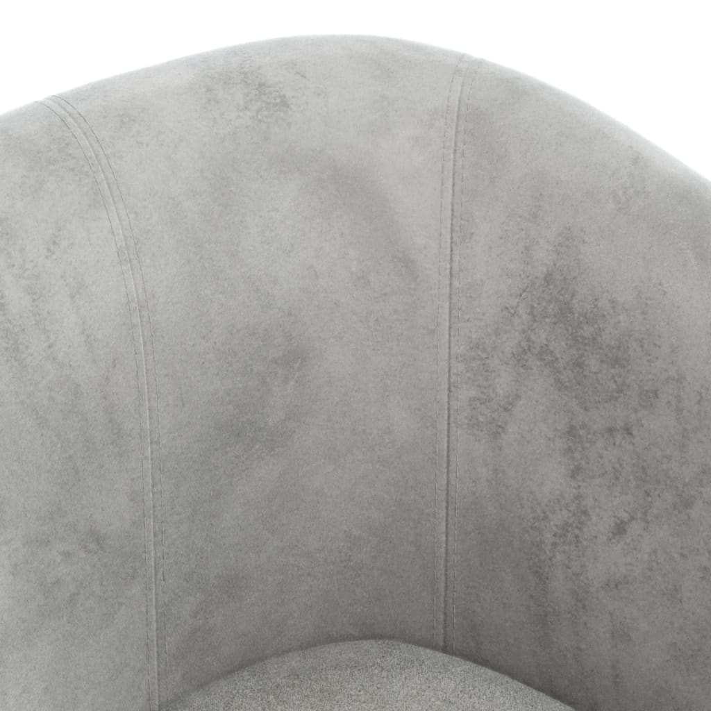 vidaXL Chaise cabriolet avec repose-pied gris clair velours