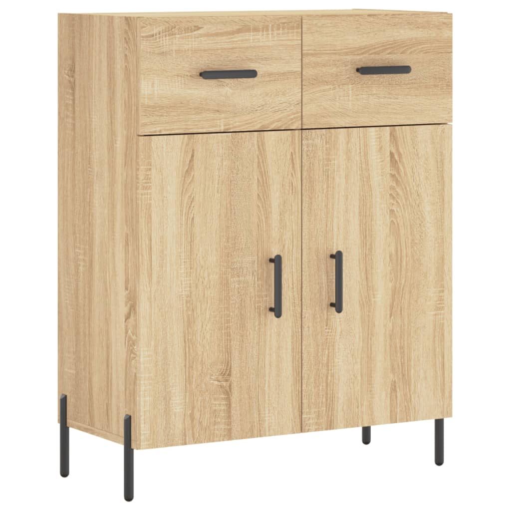 vidaXL Buffet chêne sonoma 69,5x34x90 cm bois d'ingénierie