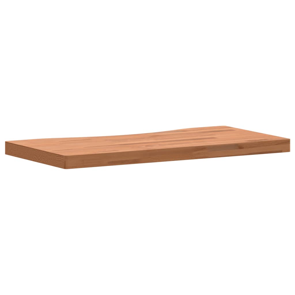 vidaXL Dessus de bureau 80x(36-40)x4 cm bois massif de hêtre