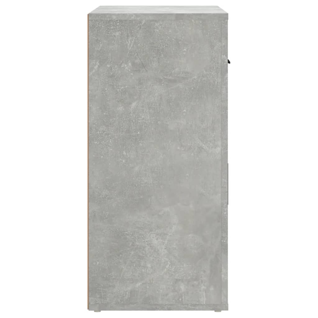 vidaXL Buffet Gris béton 80x33x70 cm Bois d'ingénierie