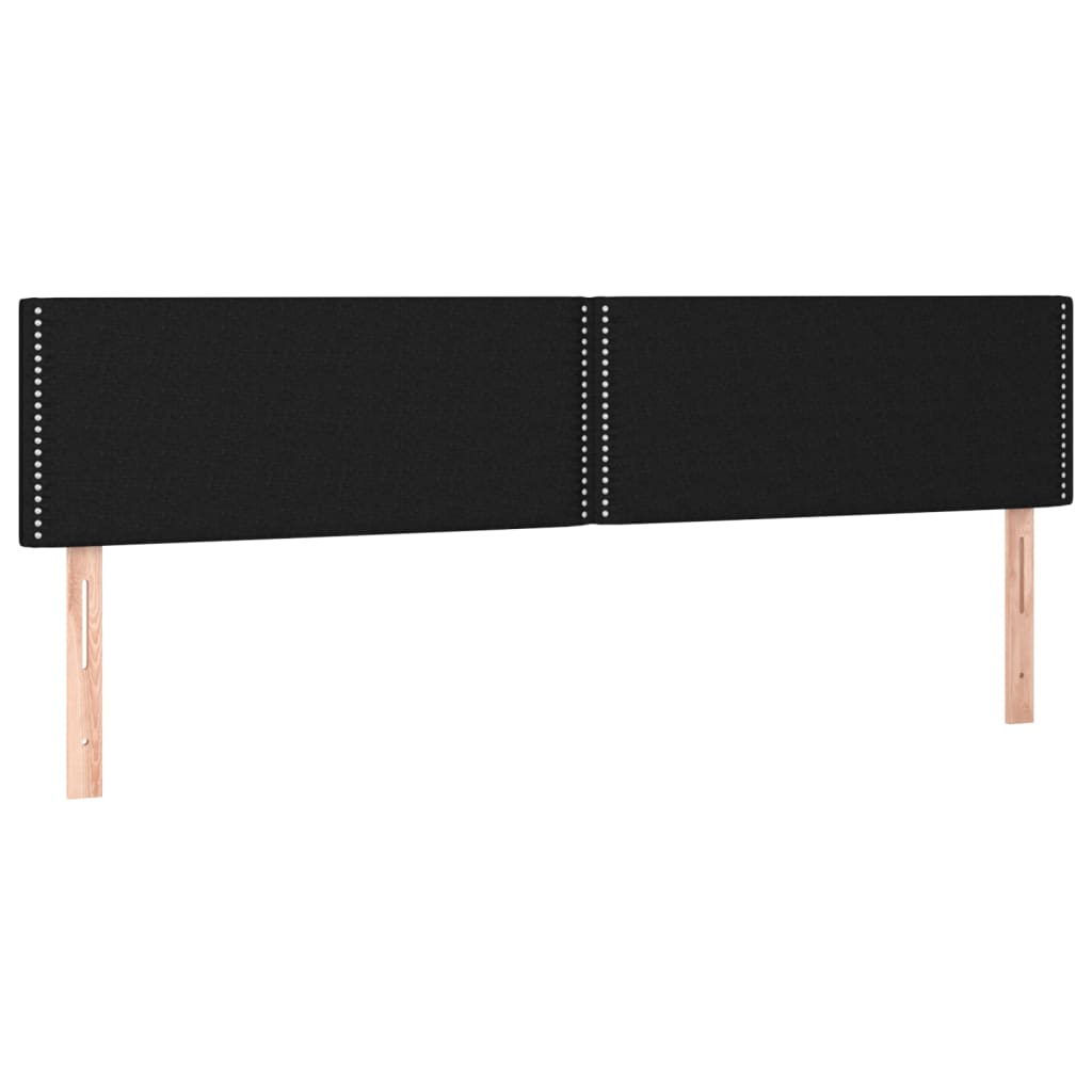 vidaXL Tête de lit à LED Noir 180x5x78/88 cm Tissu