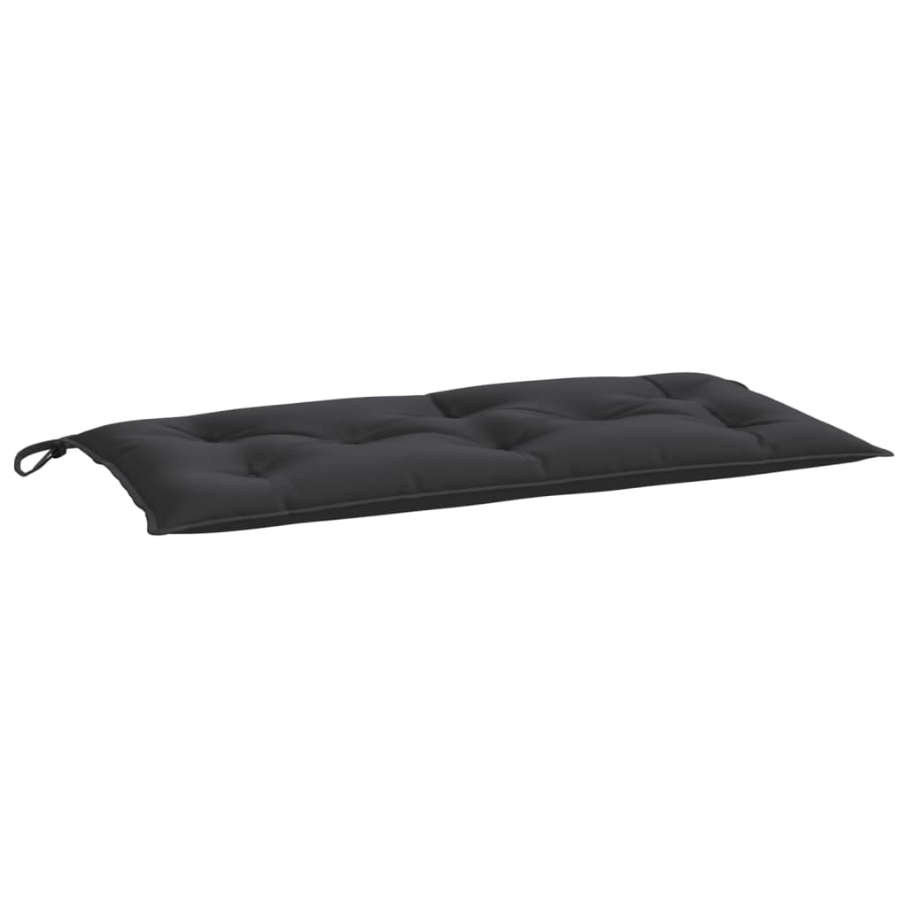 vidaXL Coussin de banc de jardin noir 100x50x7 cm tissu oxford