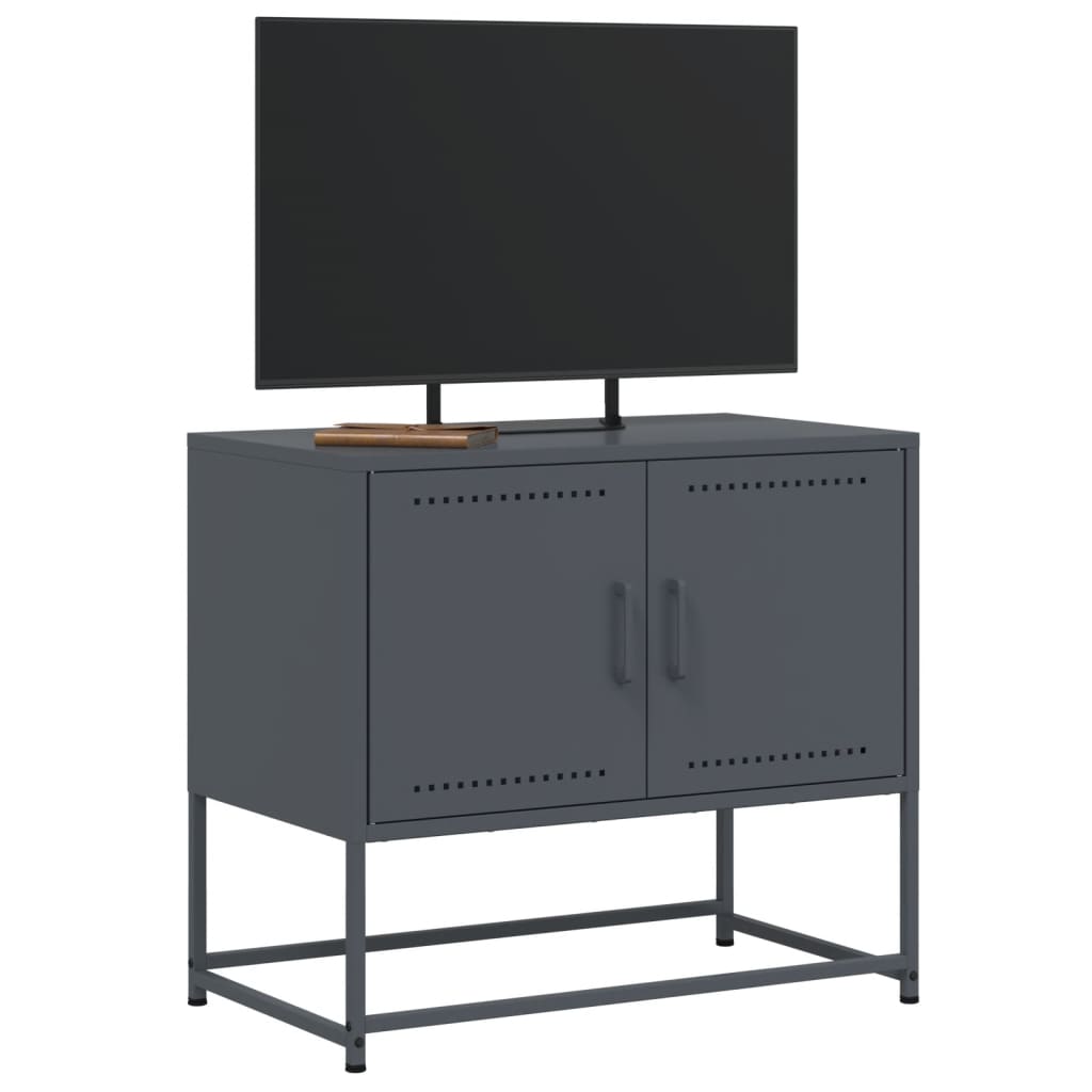 vidaXL Meuble TV anthracite 68,5x39x60,5 cm acier