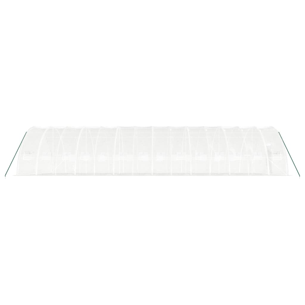 vidaXL Serre avec cadre en acier blanc 84 m² 14x6x2,85 m