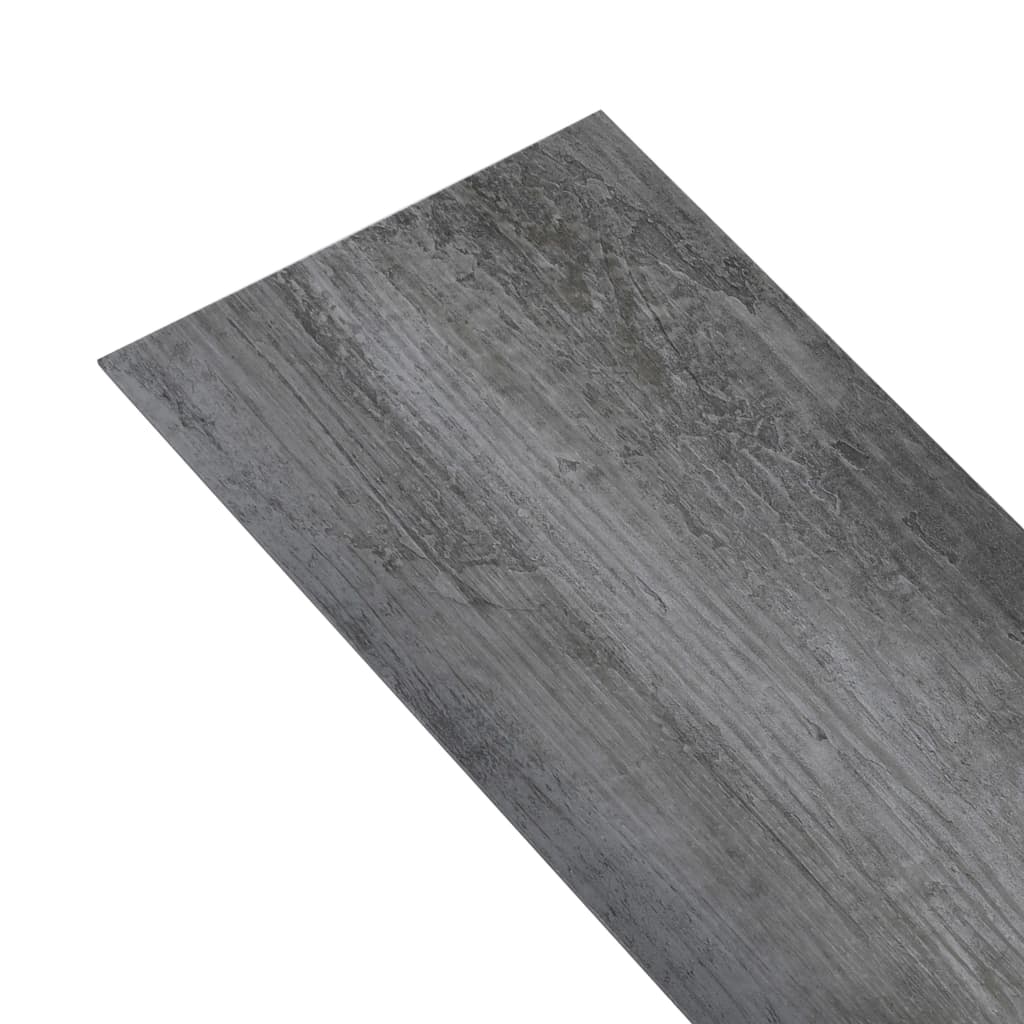 vidaXL Dalles de plancher PVC autoadhésif 5,21 m² 2 mm gris brillant