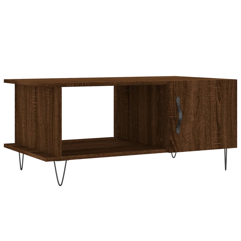 vidaXL Table basse chêne marron 90x50x40 cm bois d'ingénierie