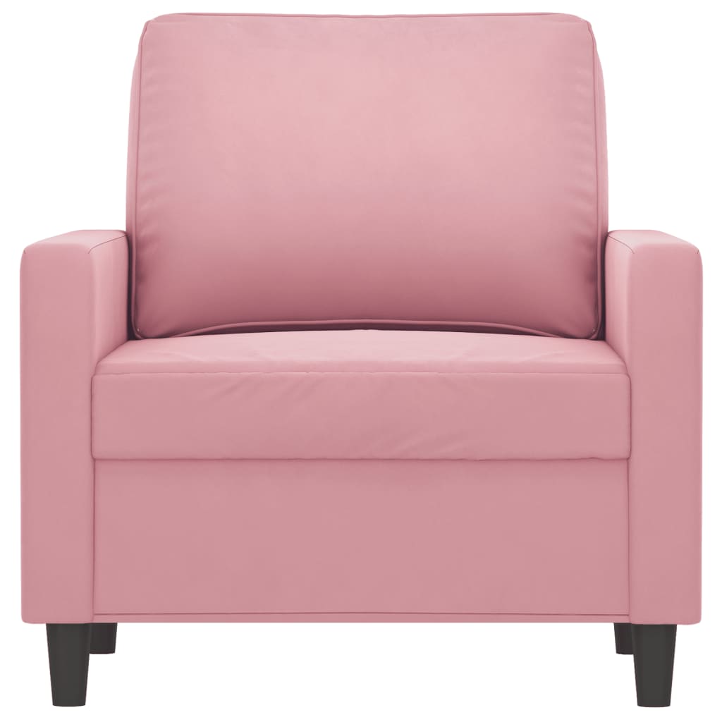 vidaXL Fauteuil Rose 60 cm Velours