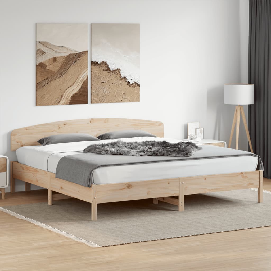 vidaXL Cadre de lit sans matelas 180x200 cm bois massif de pin