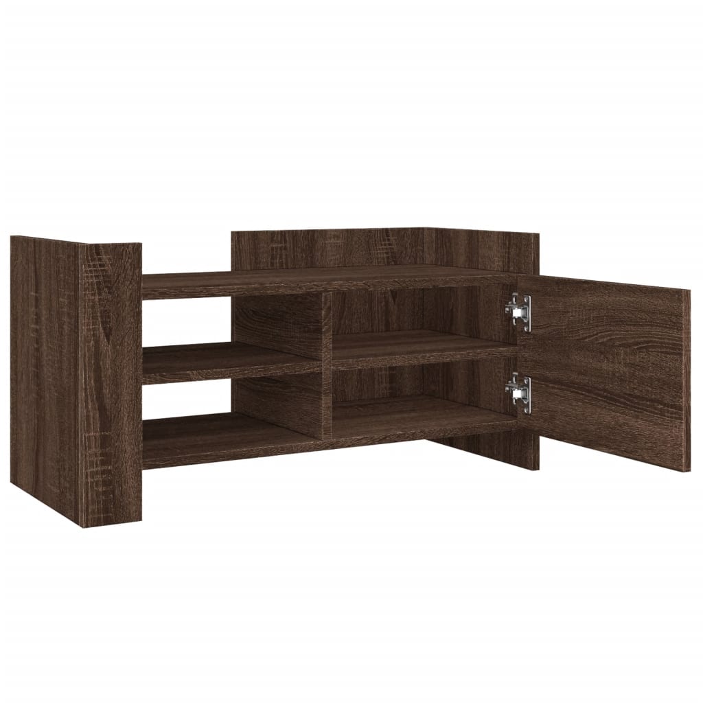 vidaXL Meuble TV chêne marron 80x35x40 cm bois d'ingénierie