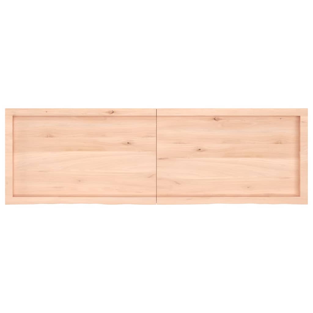 vidaXL Comptoir de salle de bain 160x50x(2-4)cm bois massif non traité