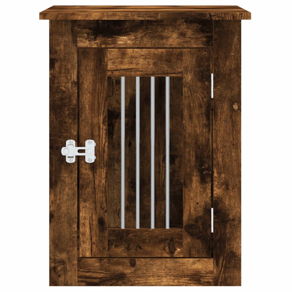 vidaXL Meuble de cage pour chiens chêne fumé 45x62x59 cm