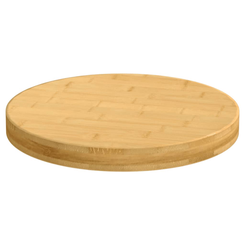 vidaXL Dessus de table Ø50x4 cm bambou